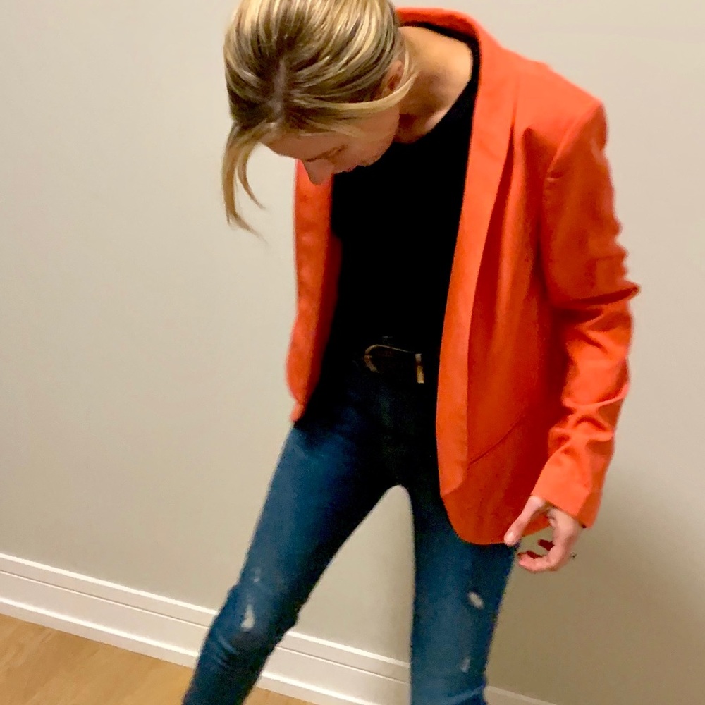 Trouve Orange Blazer